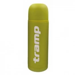 Термос TRAMP Soft Touch 1,0 л с дополнительной чашкой (оливковый)