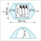 Туристическая 3-х местная палатка TRAMP Scout 3 v2 (TRT-56)