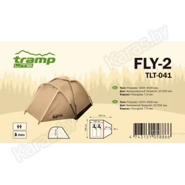 Туристическая палатка Tramp Lite Fly 3 (v2) Sand