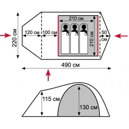 Палатка Tramp Lite Twister 3