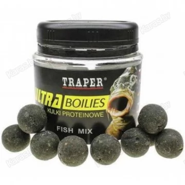 Бойлы Traper Ultra Boilies Fish Mix 16mm (рыбная смесь, 100г)