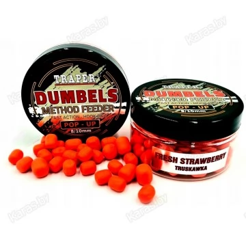 Бойлы Traper Boilies Dumbels Pop-up 8-10 мм/30 г Truskawka (Клубника)