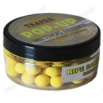 Бойлы Traper Pop-Up Method Feeder Banan 10mm (банан, 30г)