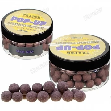 Бойлы Traper Pop-Up Method Feeder Fish MIx 10mm (Рыбная смесь, 30г)