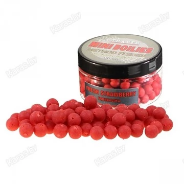 Бойлы Traper Mini Boilies Truskawka 9 mm (клубника, 50г)