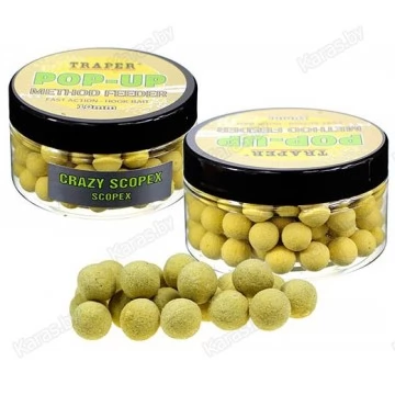 Бойлы Traper Pop-Up Method Feeder Scopex 10mm (универсальный сладкий, 30г)