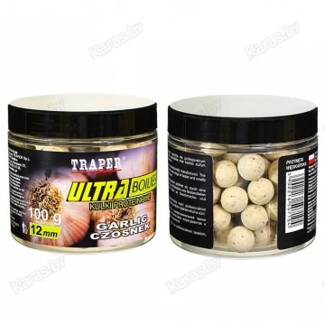 Бойлы Traper Ultra Boilies Czosnek 12mm (чеснок, 100г)