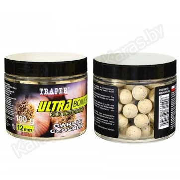 Бойлы Traper Ultra Boilies Czosnek 12mm (чеснок, 100г)