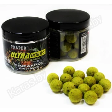 Бойлы Traper Ultra Boilies Ananas 12mm (ананас, 100г)