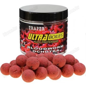 Бойлы Traper Ultra Boilies Ochotka 12mm (мотыль, 100г)