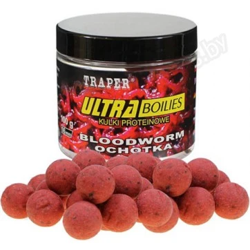 Бойлы Traper Ultra Boilies Ochotka 12mm (мотыль, 100г)