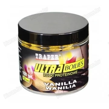Бойлы Traper Ultra Boilies Wanillia 12mm (ваниль, 100г)