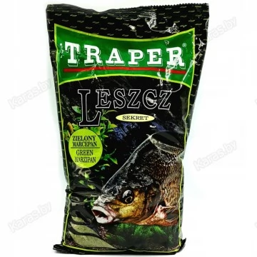Прикормка Traper Sekret Leszcz zielony marcepan 1кг (марципан)