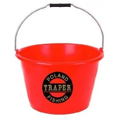 Ведро для прикормки Traper 17 л (красное)
