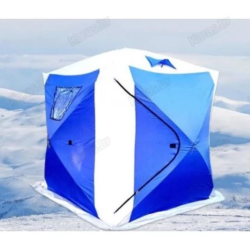 Палатка зимняя Traveltop Куб TH-1618 (1.8x1.8x1.95 м, синяя)