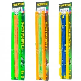 Фидергам Три Кита Эластик на мотовиле 5м/0.8мм (красный, синий, зеленый) 