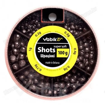 Набор грузил Vabik 100 г, 0.2-1.0 г