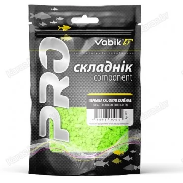 Компонент для прикормки Vabik PRO Печиво зелёное флюо XXL 150 г