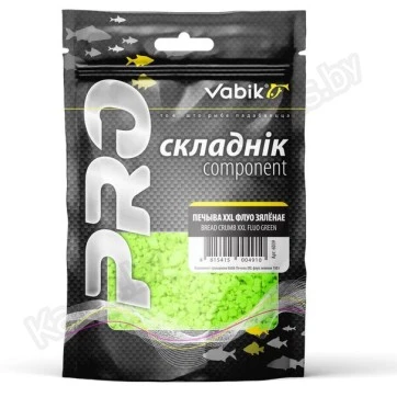 Компонент для прикормки Vabik PRO Печиво зелёное флюо XXL 150 г