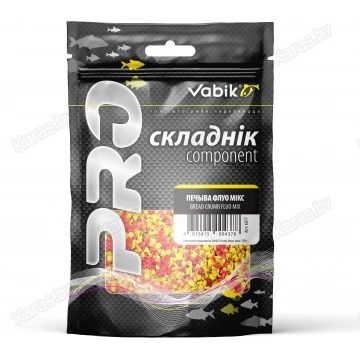 Компонент для прикормки Vabik PRO Печиво микс флюо 150 г