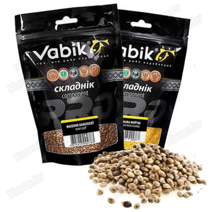 Компонент для прикормки Vabik Big Pack Зерно конопли 750 г