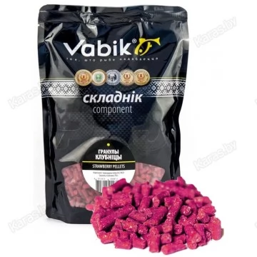 Компонент для прикормки Vabik Big Pack Гранулы Клубника 750 г