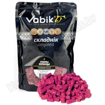 Компонент для прикормки Vabik Big Pack Гранулы Клубника 750 г