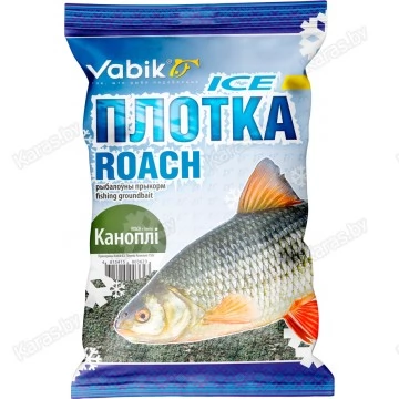 Прикормка зимняя Vabik Ice Плотва Конопля (зеленая) 750г