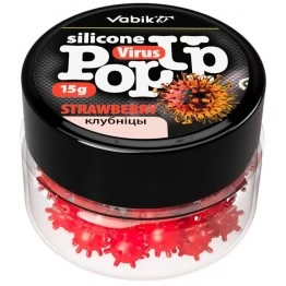 Приманка Vabik Silicone Pop-Up Вирус Клубника (15 г)