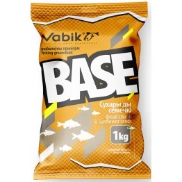 Прикормка Vabik Base Сухари-Семечки (серая) 1кг