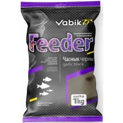 Прикормка Vabik Feeder Чеснок черный (темная) 1кг
