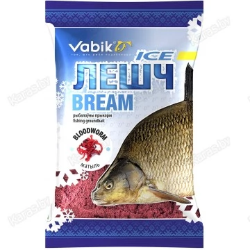 Прикормка зимняя Vabik Ice Лещ Мотыль (красная) 750г