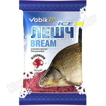 Прикормка зимняя Vabik Ice Лещ Мотыль (красная) 750г