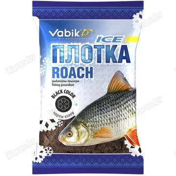 Прикормка зимняя Vabik Ice Плотва Черная (черная) 750г