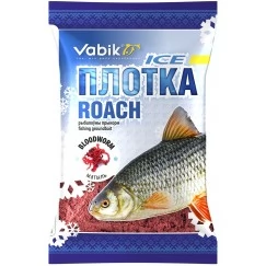 Прикормка зимняя Vabik Ice Плотва Мотыль (тёмно-красная) 750г