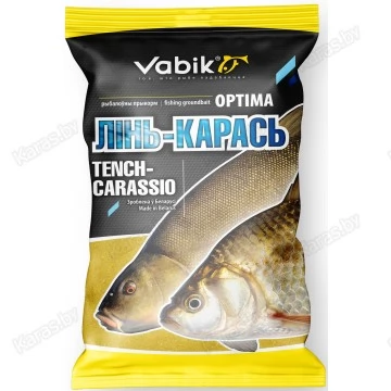 Прикормка Vabik Optima Линь-Карась (серо-жёлтая) 1кг