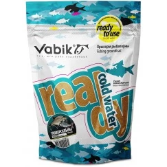 Прикормка увлажненная Vabik READY COLD WATER Универсальная (коричневая) 750г