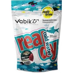 Прикормка увлажненная Vabik READY COLD WATER Лещ Мотыль (красная) 750г