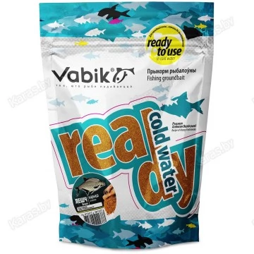 Прикормка увлажненная Vabik READY COLD WATER Лещ Корица (коричневая) 750г