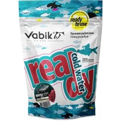 Прикормка увлажненная Vabik READY COLD WATER Плотва Мотыль (красная) 750г