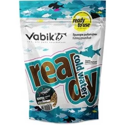 Прикормка увлажненная Vabik READY COLD WATER Плотва Конопля (коричневая) 750г