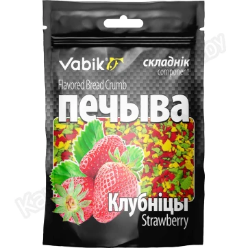 Компонент для прикормки Vabik PRO Печиво Микс Клубника 35 г