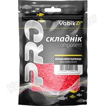 Компонент для прикормки Vabik PRO Печиво красное флюо 150 г
