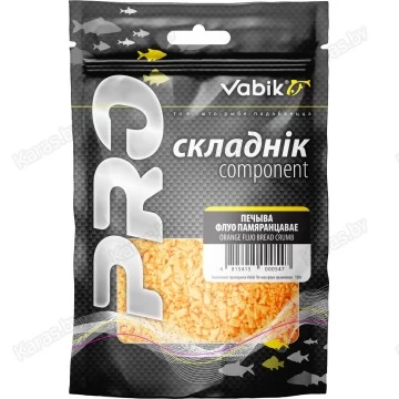 Компонент для прикормки Vabik PRO Печиво оранжевое флюо 150 г