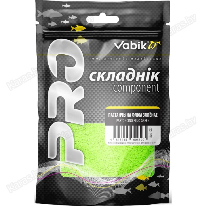 Компонент для прикормки Vabik PRO Пастончино зеленое флюо 150 г