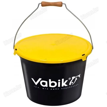 Ведро для прикормки с крышкой Vabik PRO (13, 18, 25 л)