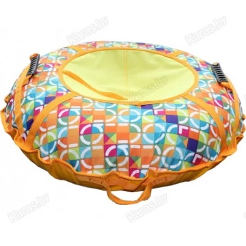 Санки-ватрушки Митек Мазайка желтая (95см)