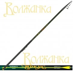 Удилище матчевое телескопическое Волжанка Аркус, 4.5 м, углеволокно, тест: 30-80 г, 390 г