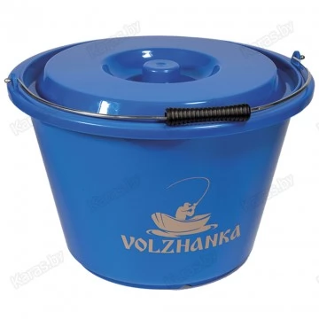 Ведро для прикормки с крышкой Волжанка (12,17 л)