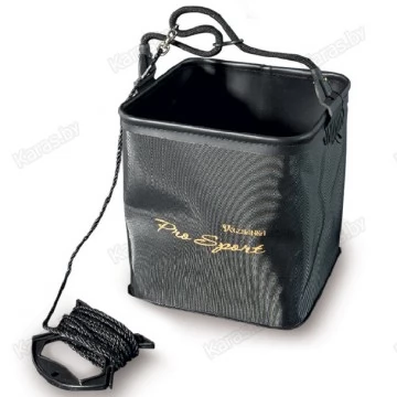 Ведро квадратное мягкое Волжанка 9 л со шнуром и мотовилом LS-C003M